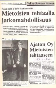 Kuva lehtileikkeistä